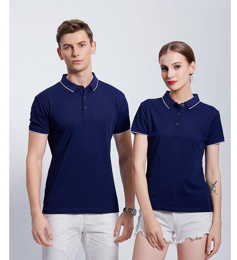 冰離子商務(wù)間色翻領(lǐng)短袖POLO衫通款