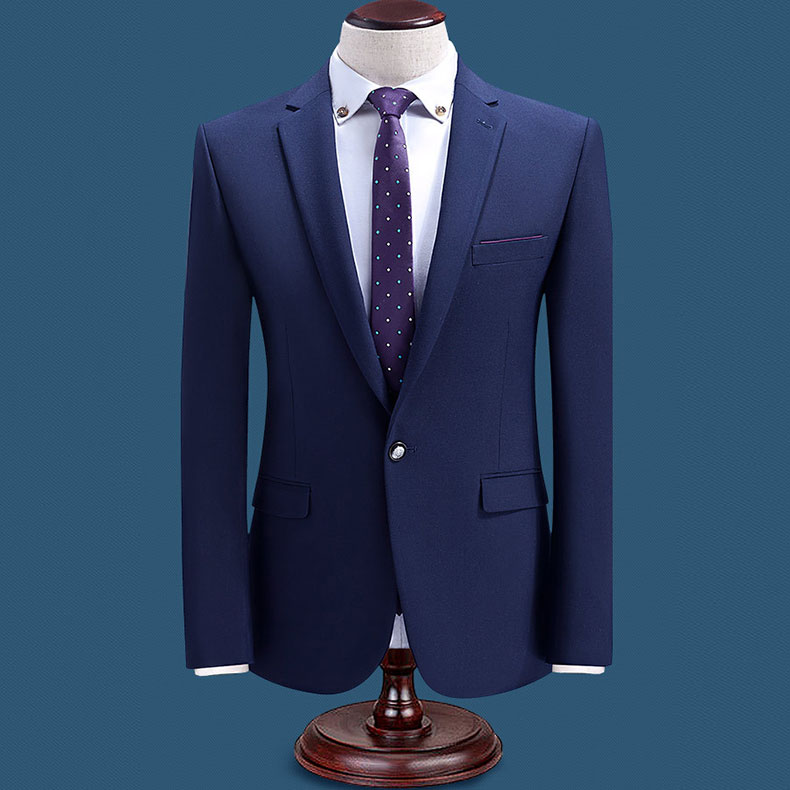 銀行西裝定制，男士韓版修身商務(wù)西裝