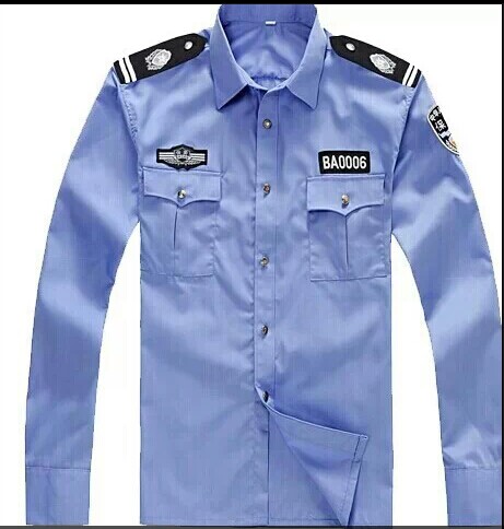 保安秋冬裝襯衣，長(zhǎng)袖保安襯衣。